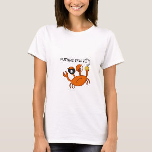 Camiseta Presente Personalizado Engraçado Pirata Futuro