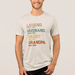 Camiseta Presente Personalizado Marido Pai Avô Legenda Engr