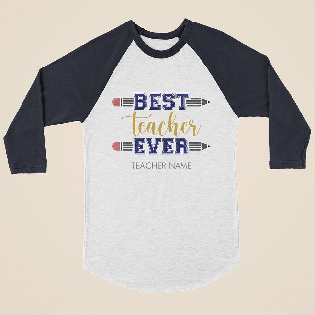 Camiseta Presente Personalizado Melhor Professor de Todos o (Criador carregado)
