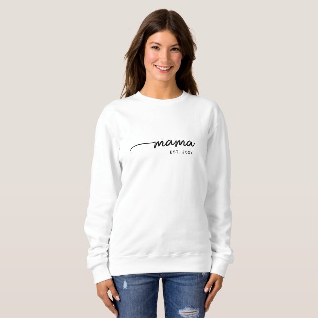 Camiseta Presente Personalizado Para A Mãe Da Tipografia El (Frente Completa)