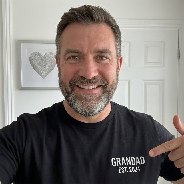 Camiseta Presente Personalizado para Avô Est Qualquer Ano (Personalised Grandad Est Any Year T-shirt Gift for Grandpa Father's Day Present
)