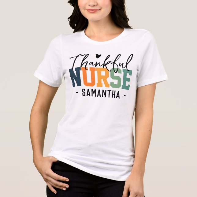 Camiseta Presente Personalizado para Enfermeira no Dia de A (Frente)