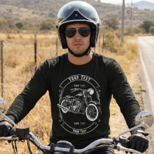 Camiseta Presente Personalizado para Motociclista com Texto