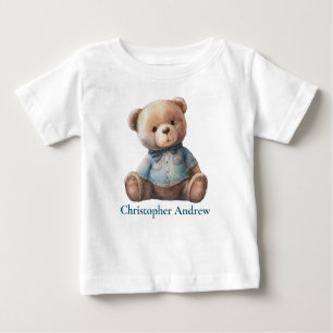 Camiseta Presente personalizado para o bebê do urso de pelú