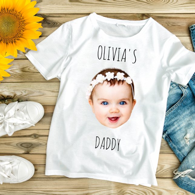 Camiseta Presente personalizado para o bebê novo dia do pai (Criador carregado)