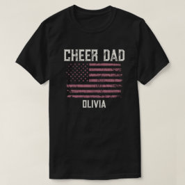 Camiseta Presente Personalizado para o Pai do Time de Cheer