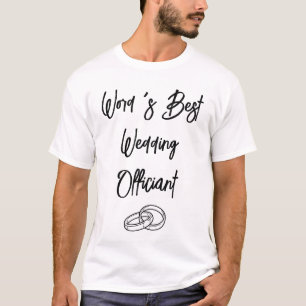 Camiseta Presente Personalizado para Oficial de Casamento d