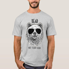 Camiseta Presente Personalizado Urso NÃO URSO DE PELÚCIA Pa