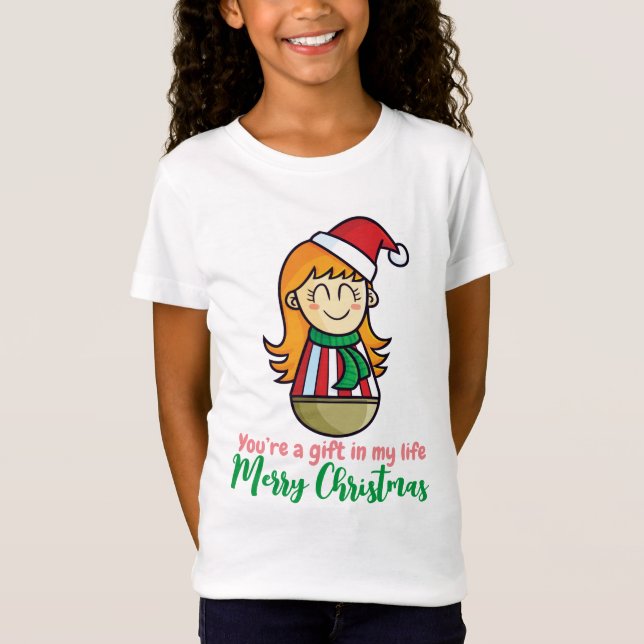 Camiseta Presente personalizável em minha vida (Frente)