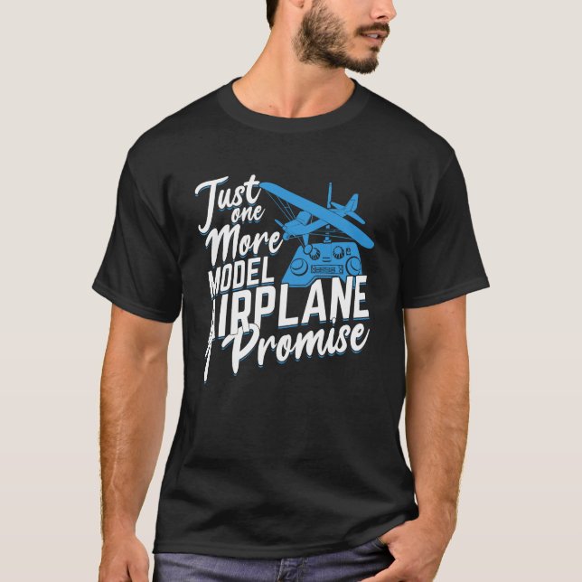 Camiseta Presente-piloto de avião RC de modelo engraçado (Frente)