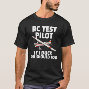 Camiseta Presente-piloto de ensaio RC para modelo de avião 