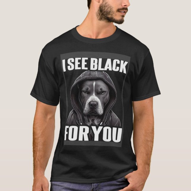 Camiseta Presente Pitbull Denglisch I Pitbull I Vejo Preto (Frente)