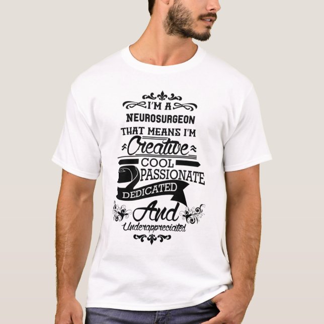 Camiseta Presente/Presente de Neurocirurgião, citação engra (Frente)