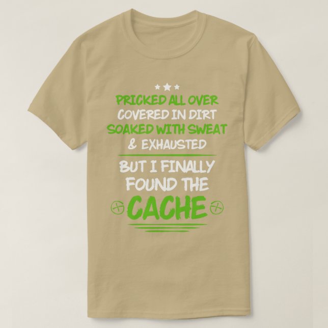 Camiseta Presente Presente no cache Geocacher Geocacher (Frente do Design)