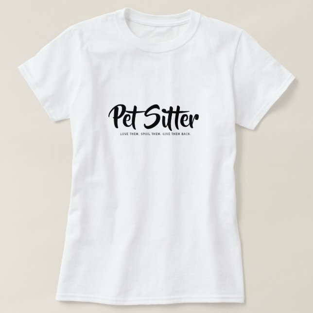 Camiseta Presente Profissional de Cuidador de Animais de Es (Frente do Design)