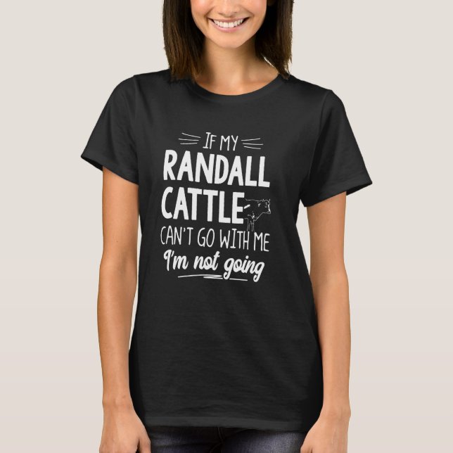 Camiseta Presente Randall Cattle para Amantes de Vacas - Nã (Frente)