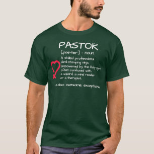 Camiseta Presente Religioso de Definição de Pastor Engra