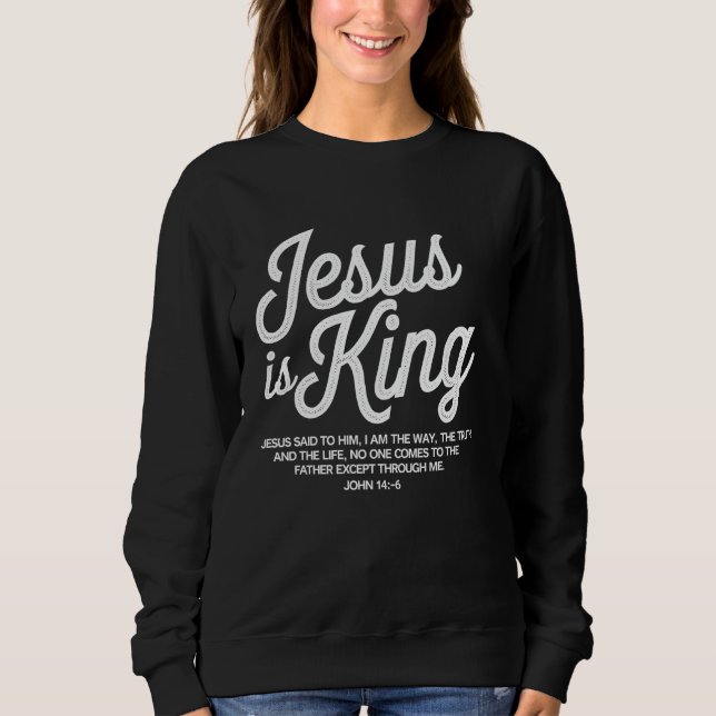 Camiseta Presente Religioso Fé Cristã Jesus é Rei (Frente)