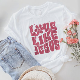 Camiseta Presente Religioso, Roupa Cristão, Amor Como Jesus