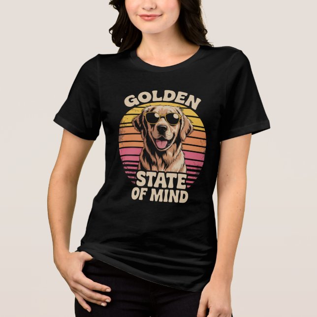 Camiseta Presente Retriever Estado Dourado Mentalidade Retr (Frente)