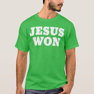 Camiseta Presente retrô Jesus Venceu