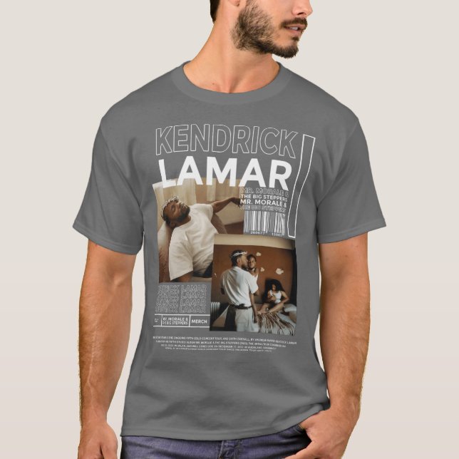 Camiseta Presente retrô Kendrick Lamar anos 90 (Frente)