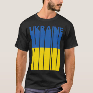 Camiseta Presente Retro Ucraniano Lembrança vintage Bandeir