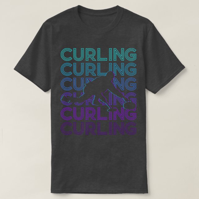 Camiseta Presente Retroativo de Curling (Frente do Design)