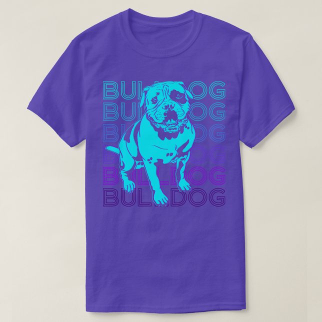 Camiseta Presente Retroativo do Bulldog (Frente do Design)