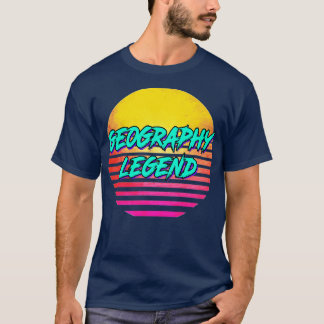 Camiseta Presente Retrogeográfico dos anos 80