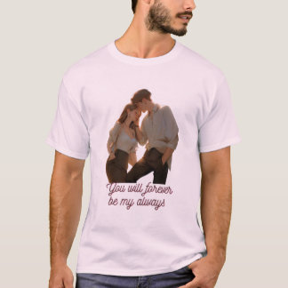 Camiseta Presente Romântico de Aniversário e Dia dos Namora