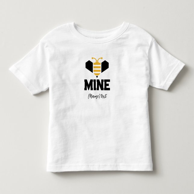 Camiseta Presente Romântico Minimalista Abelha Minha (Frente)