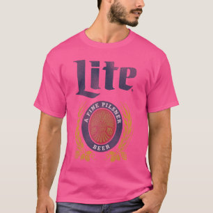 Camiseta Presente Rótulo de Cerveja Vintage Miller Lite A F