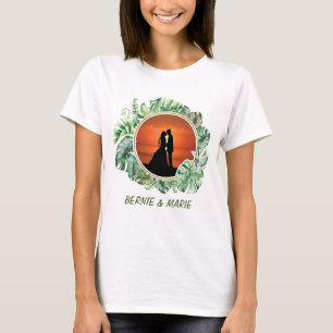 Camiseta Presente Rustic Elegante Green Floral Casal