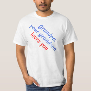 Camiseta Presente: Seu neto ama você - Vô