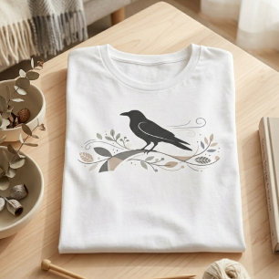 Camiseta Presente Significativo Arte de Corvo Nórdico Amant