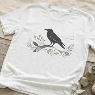 Camiseta Presente Significativo Arte de Corvo Nórdico Amant