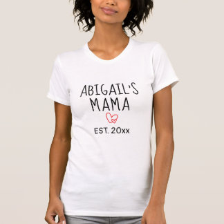Camiseta Presente Simples da Mama Personalizada com Nome da