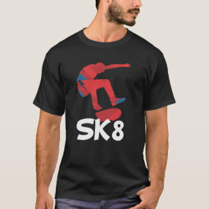 Camiseta Presente Skateboarding do patinador do skate Sk8
