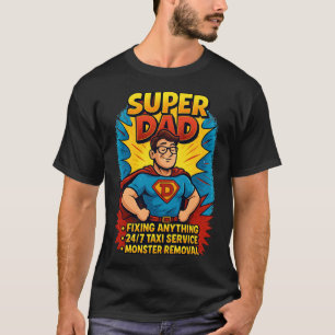 Camiseta Presente Super Pai - Dia de os pais Super Herói