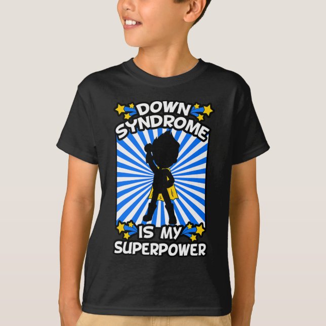 Camiseta Presente Superpoder Cromossomo Conscientização Sín (Frente)
