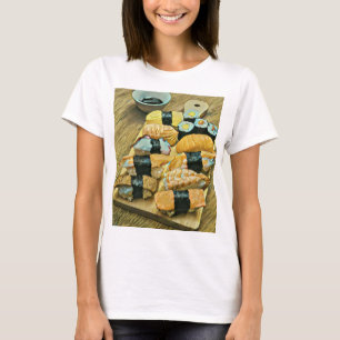 Camiseta Presente sushi para amantes de comida
