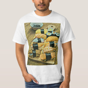 Camiseta Presente sushi para amantes de comida