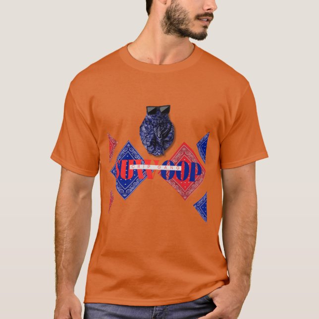 Camiseta Presente Suwoop Crip Rags Out (Frente)