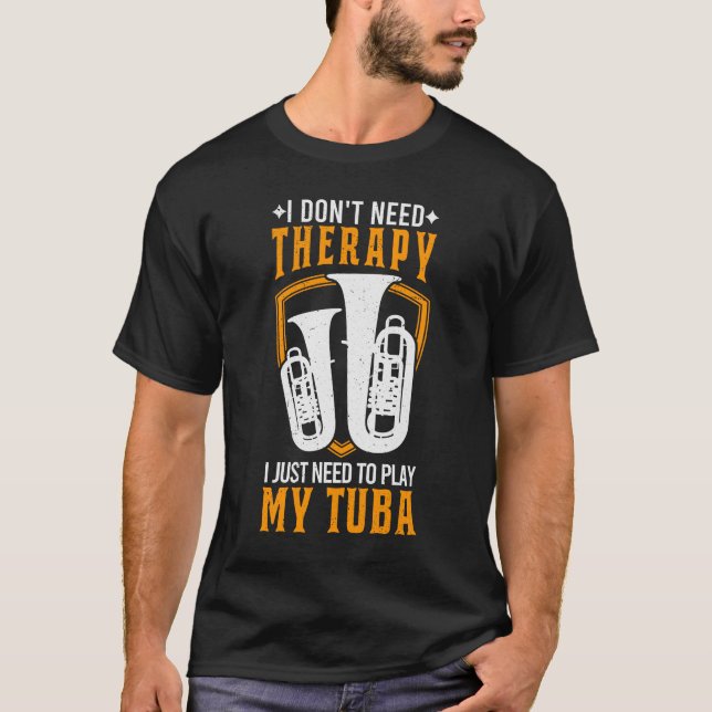Camiseta Presente Tubista Tubista Tuba Terapêutica Tuba (Frente)