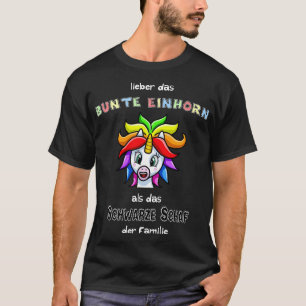 Camiseta Presente Unicórnio Colorido do Arco-Íris