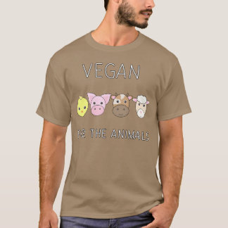 Camiseta Presente vegano para animais