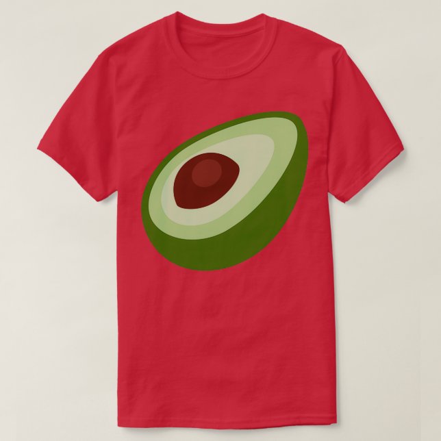 Camiseta Presente Verde Avocado para amante do abacate 1 (Frente do Design)