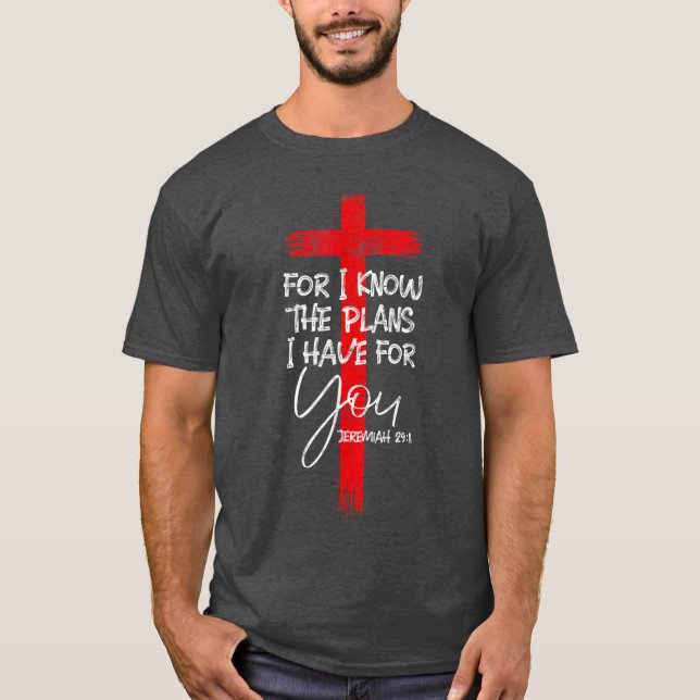 Camiseta Presente Versículo Bíblico Religioso Cristão Jerem (Frente)