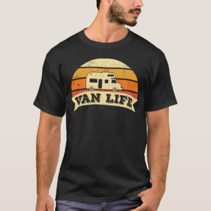 Camiseta Presente Vida em Van RV Camping Camper Caravana Mo